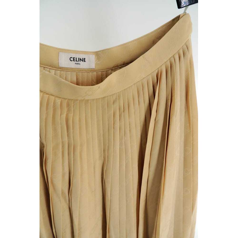 Celine Silk mid-length skirt - image 5