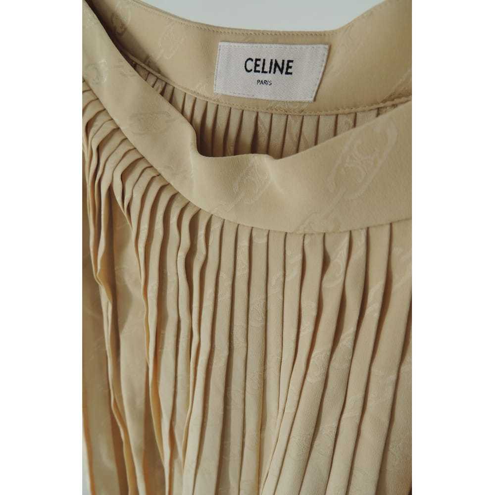 Celine Silk mid-length skirt - image 6