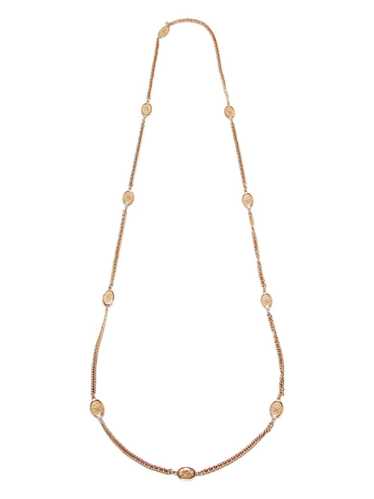 CHANEL Pre-Owned 1984-1992 CC charm long necklace… - image 1