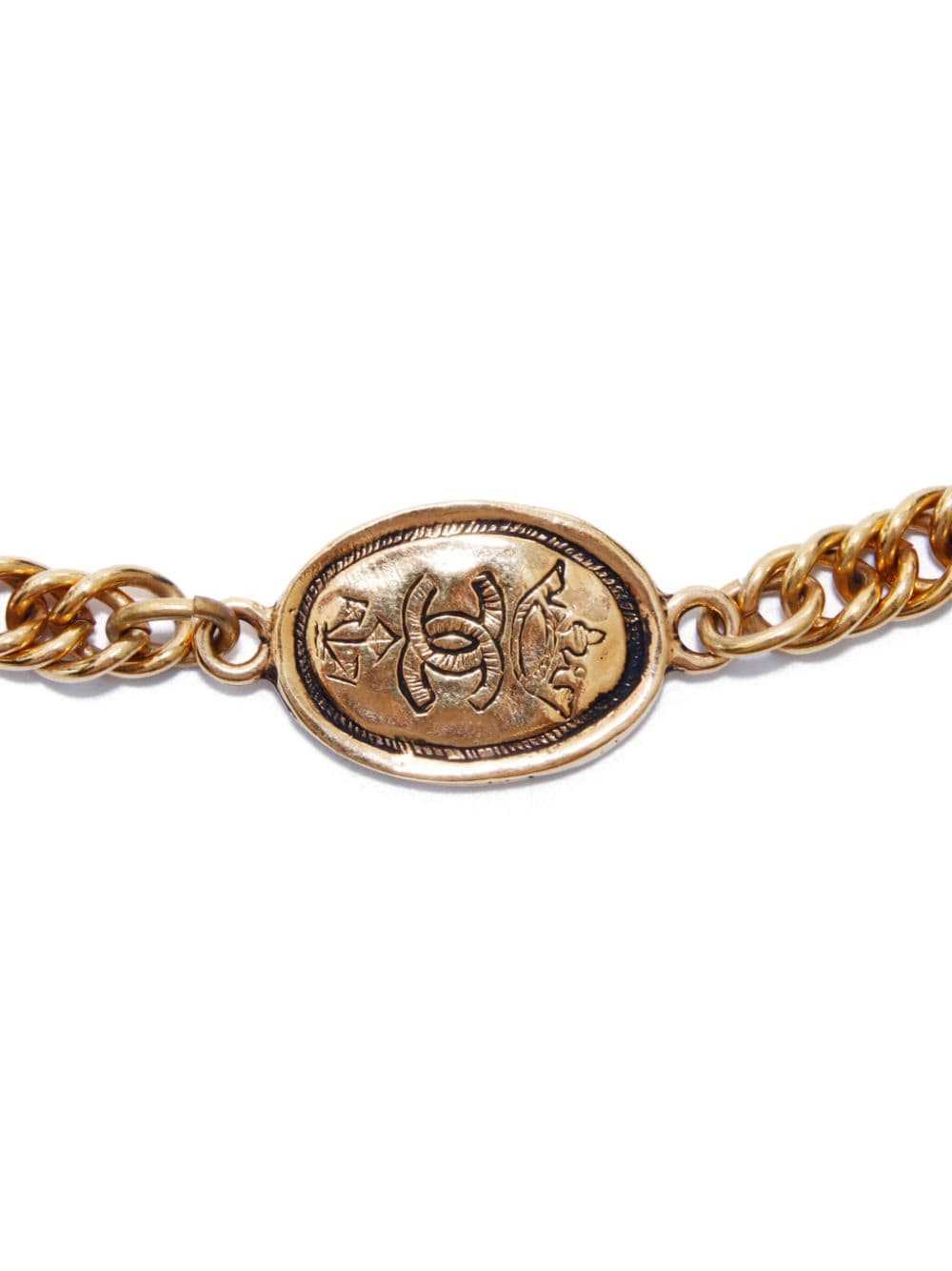 CHANEL Pre-Owned 1984-1992 CC charm long necklace… - image 2