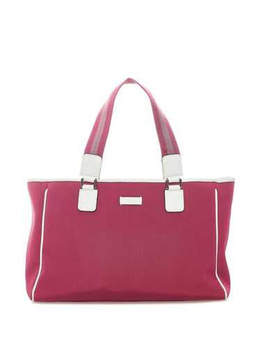 Gucci Pre-Owned Web canvas tote bag - Pink