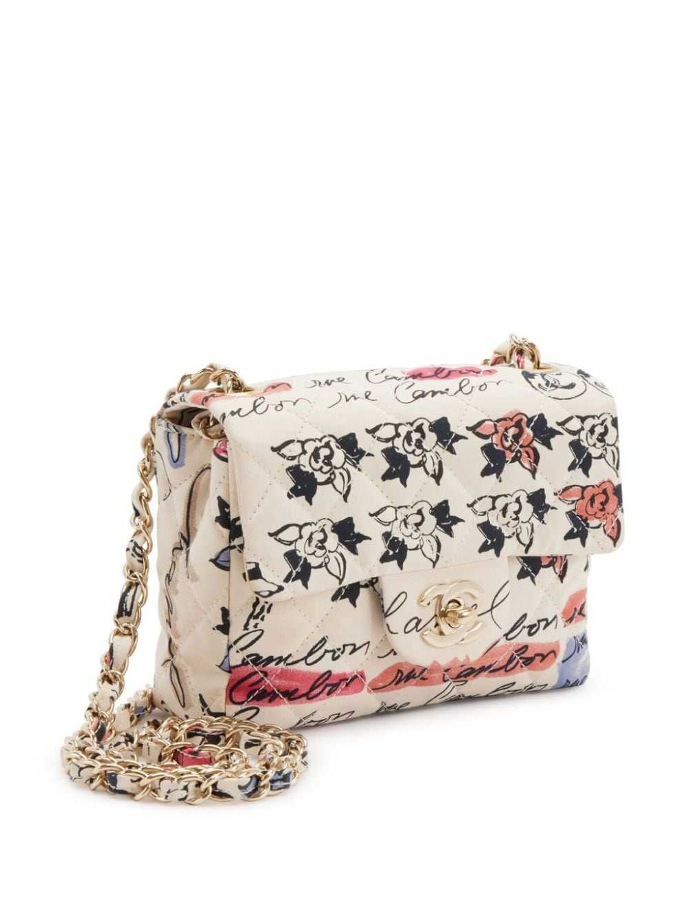 CHANEL Pre-Owned 2006 Mini Graffiti Classic Flap … - image 3