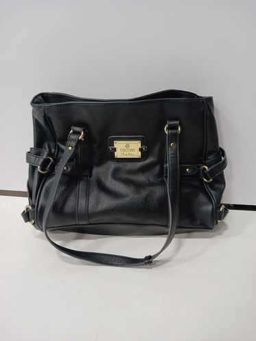 Nicole Miller Black Leather Bag - image 1