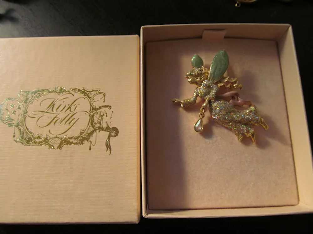 Kirks Folly NIB Fairy with glitter dress and enam… - image 5