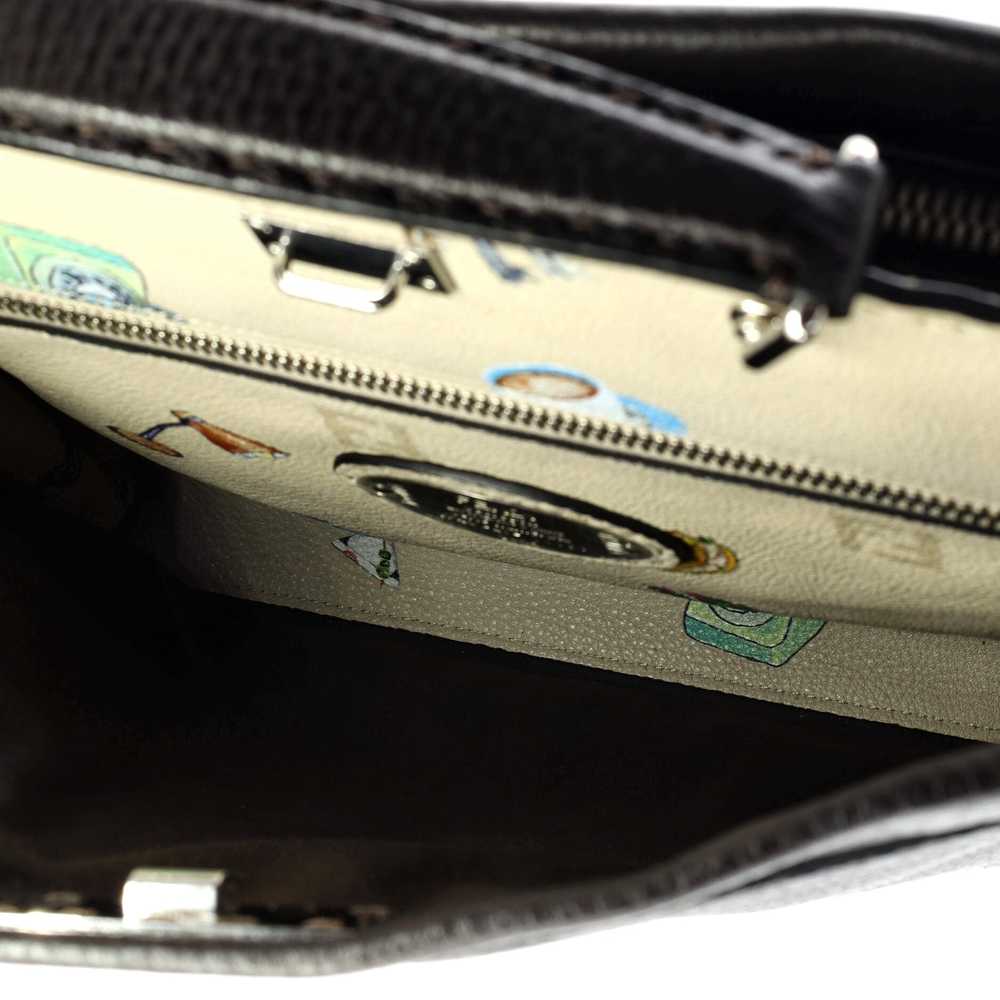 FENDI Selleria Peekaboo Fit Bag Leather with Prin… - image 5