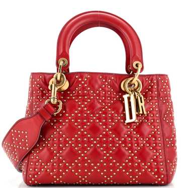 Christian Dior Supple Lady Dior Bag Cannage Studd… - image 1