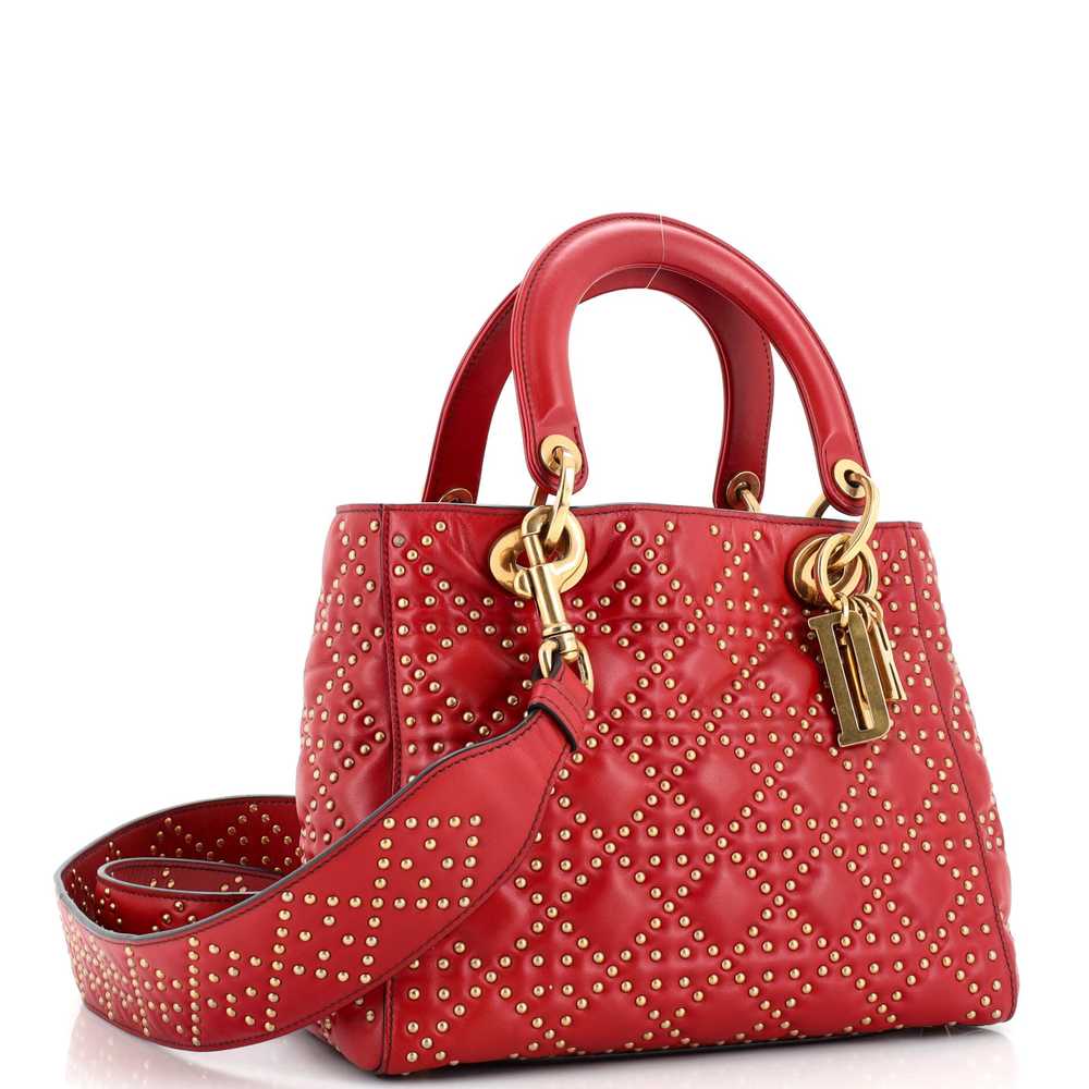Christian Dior Supple Lady Dior Bag Cannage Studd… - image 2