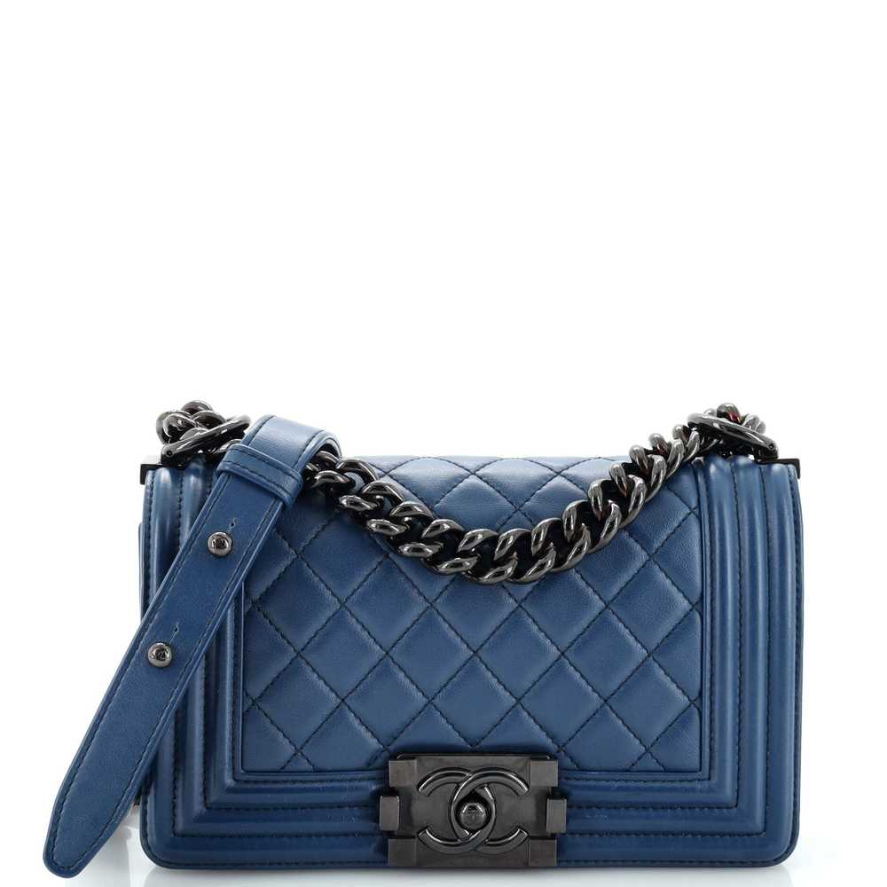 CHANEL Boy Flap Bag Quilted Lambskin Small - image 1