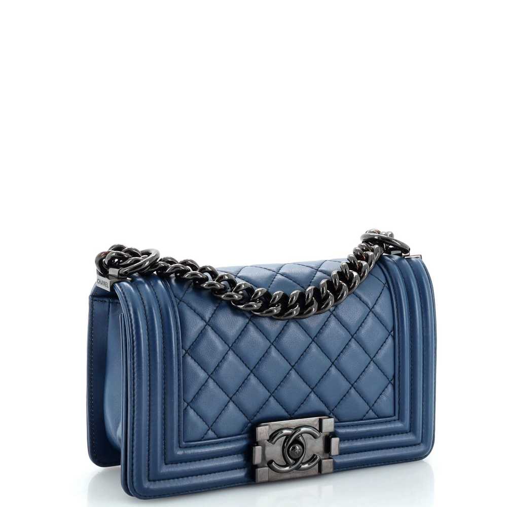 CHANEL Boy Flap Bag Quilted Lambskin Small - image 2