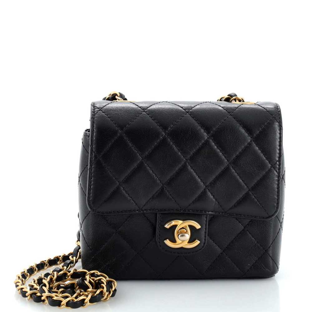 CHANEL Retro Classic Square Flap Bag Quilted Goat… - image 1