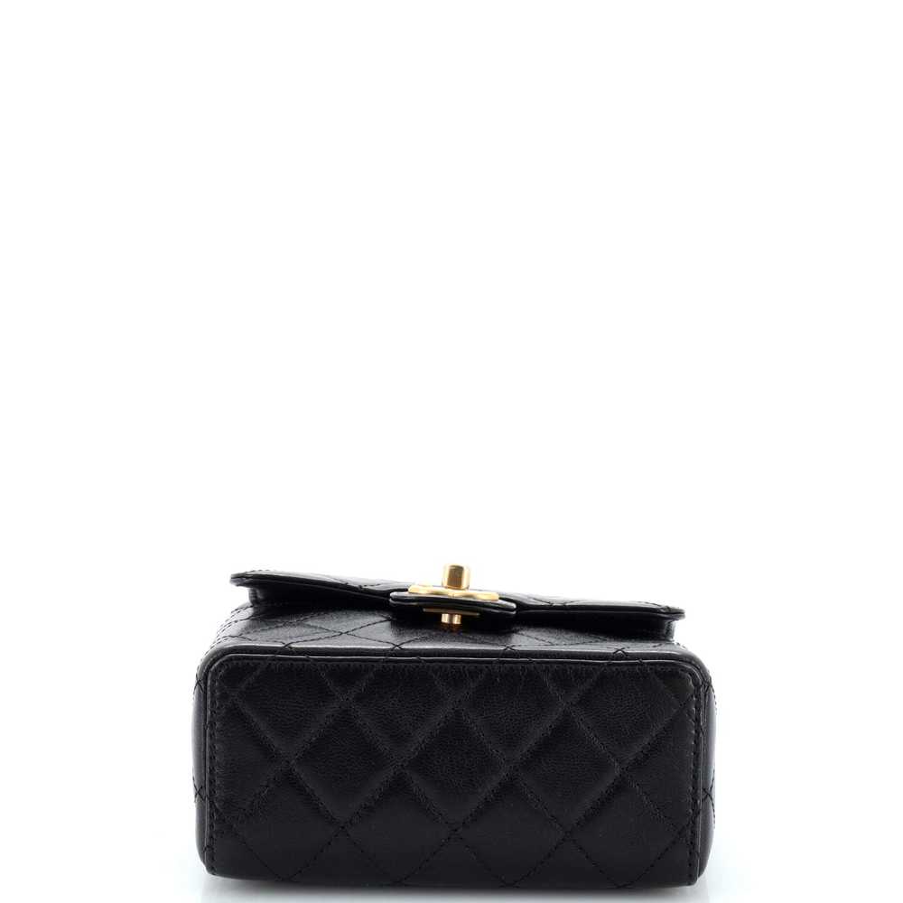 CHANEL Retro Classic Square Flap Bag Quilted Goat… - image 4
