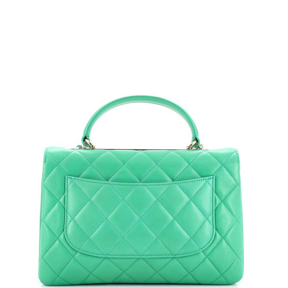 CHANEL Trendy CC Top Handle Bag Quilted Lambskin … - image 4