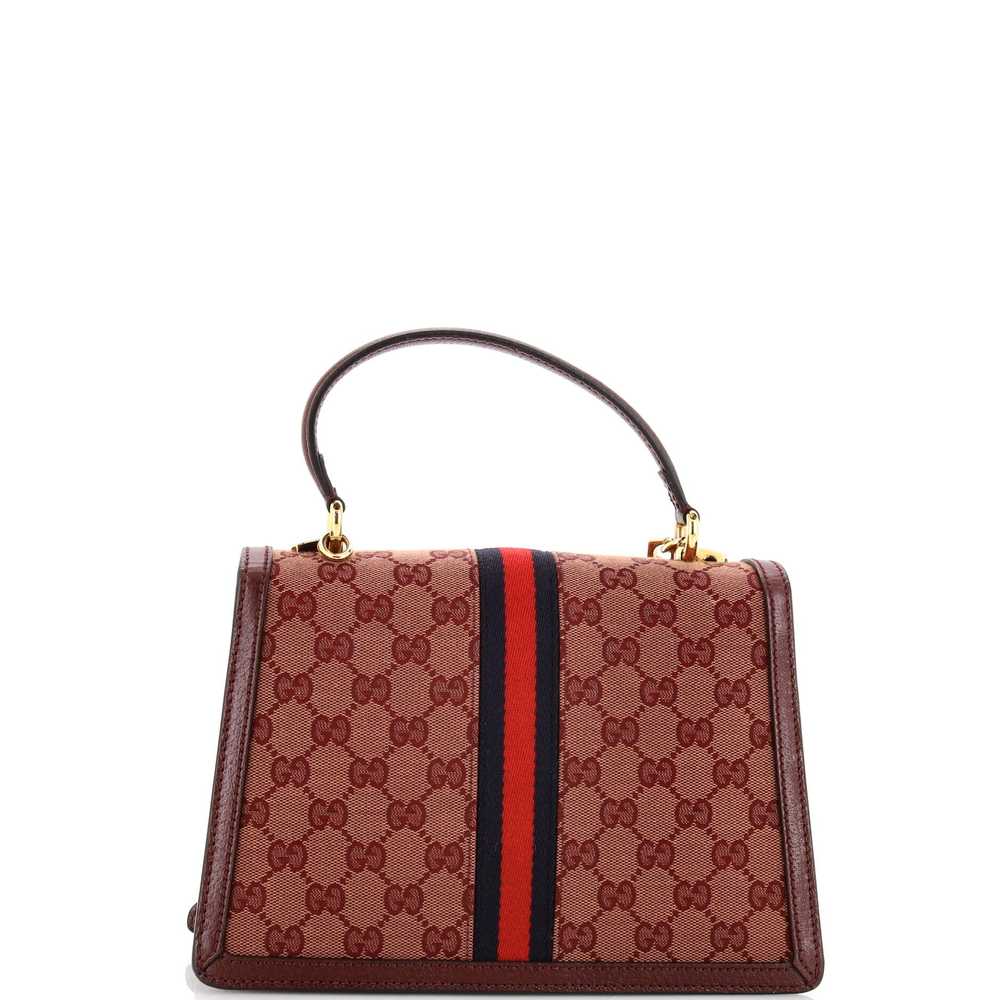 GUCCI Ophidia Flap Top Handle Bag GG Coated Canva… - image 3