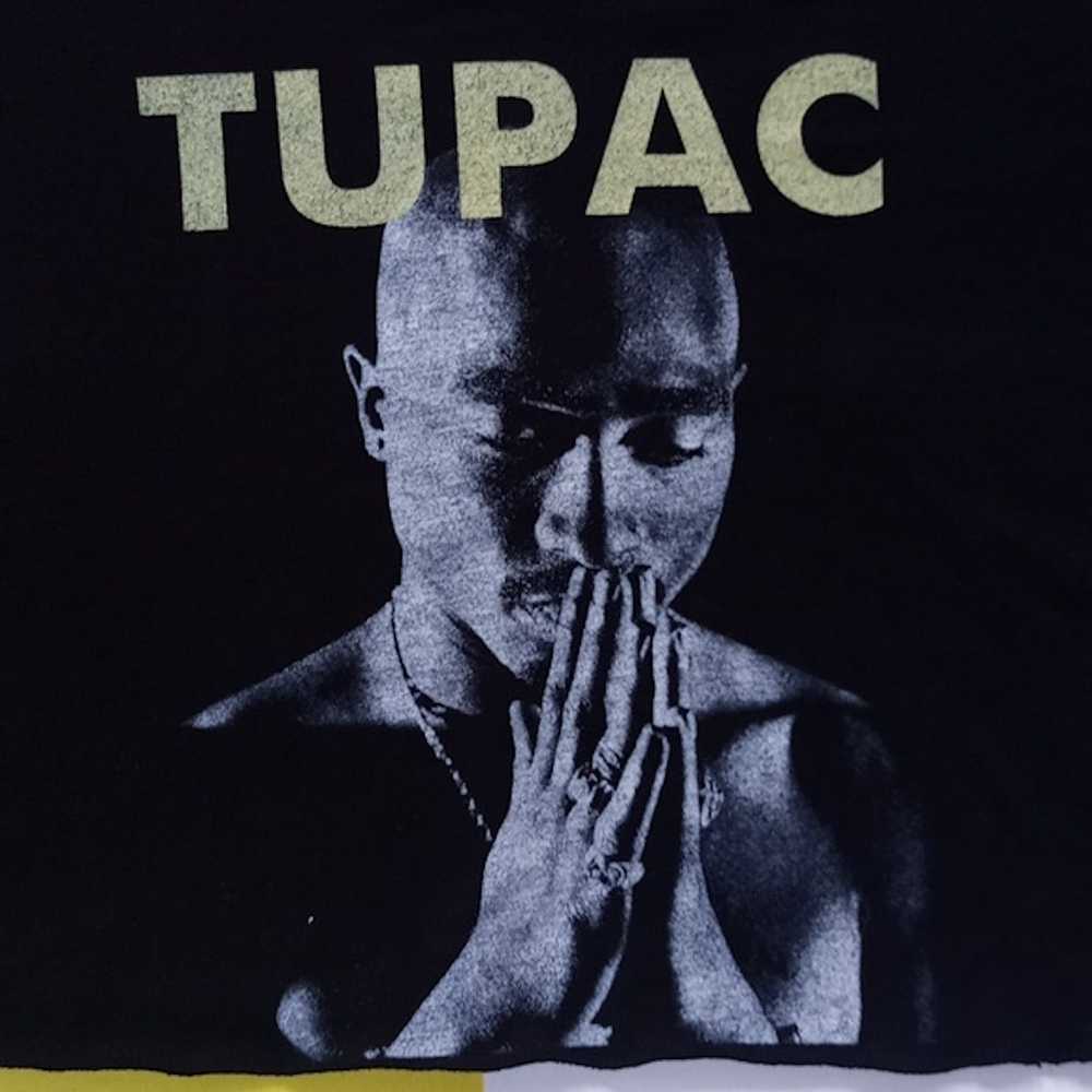 Other 2Pac Makaveli Praying Hands Graphic Crop Top Sh… - Gem