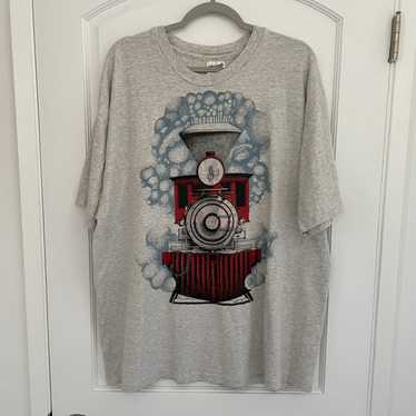 Art × Vintage Vintage 1993 Railroad Train Art Shir