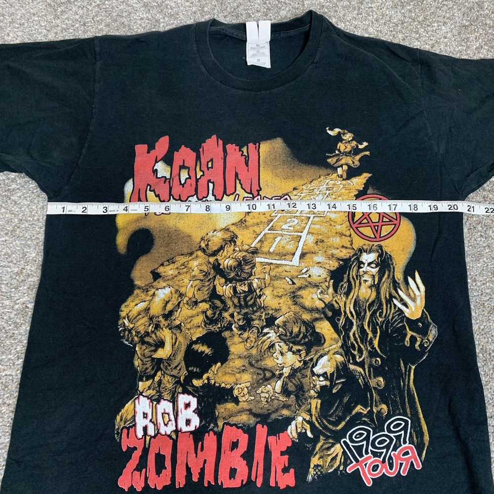 注目 バンドtシャツ korn vintage zombieダブルネーム /ROB Tシャツ 