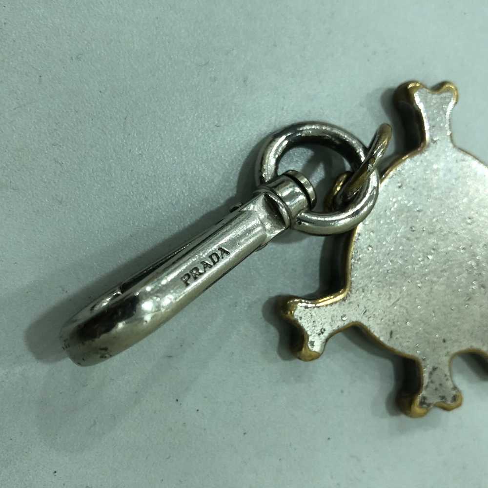 Prada Prada Skull N Crossbone Metal Keychain - image 3