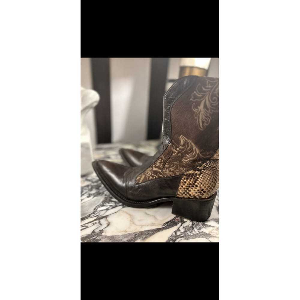 Gianni Barbato Leather cowboy boots - image 2