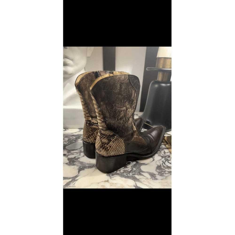 Gianni Barbato Leather cowboy boots - image 3