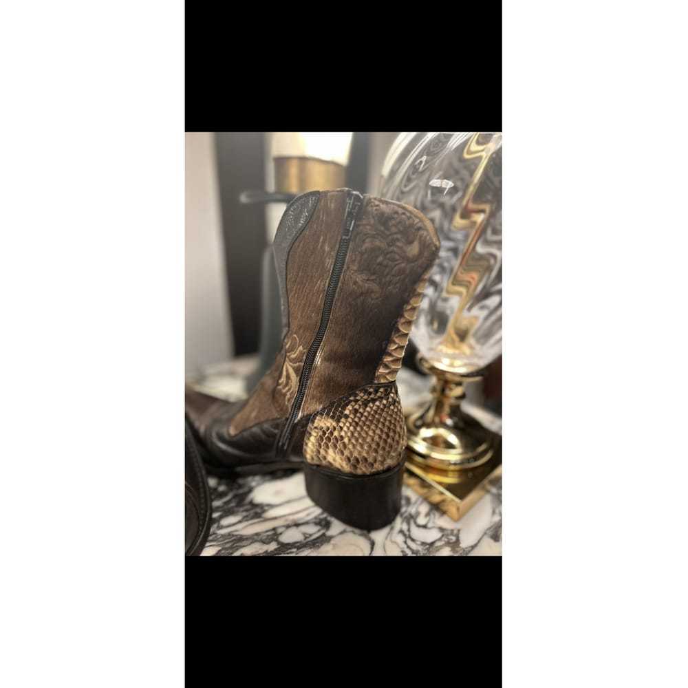 Gianni Barbato Leather cowboy boots - image 6