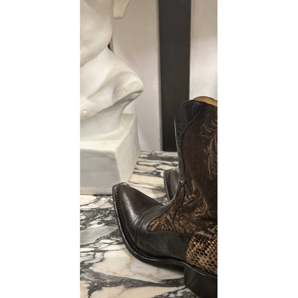Gianni Barbato Leather cowboy boots - image 8