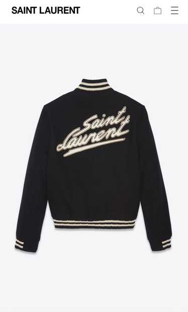 Saint Laurent Paris Men Teddy Varsity Jacket