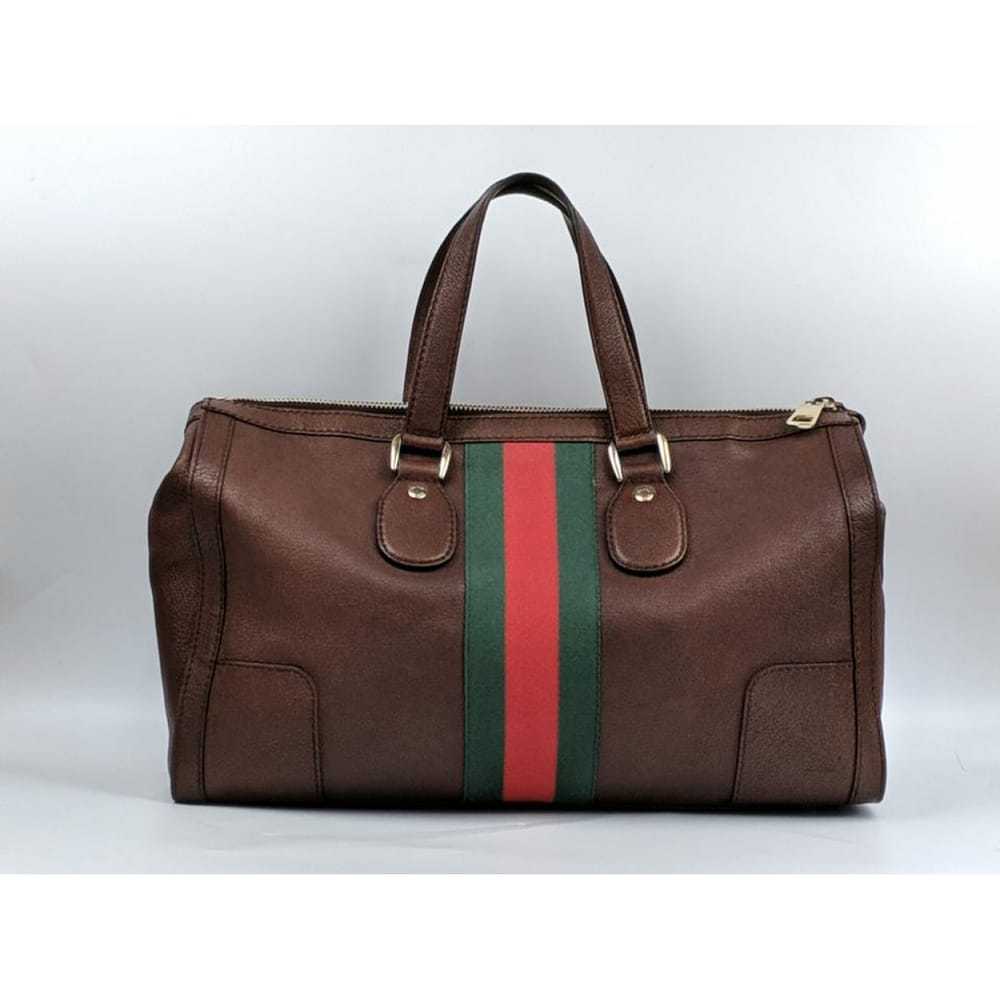 Gucci Boston leather satchel - image 3