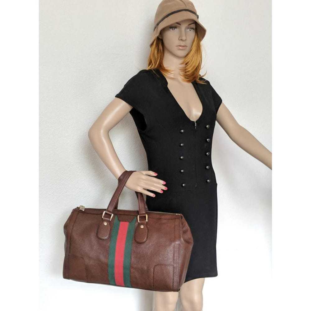 Gucci Boston leather satchel - image 8