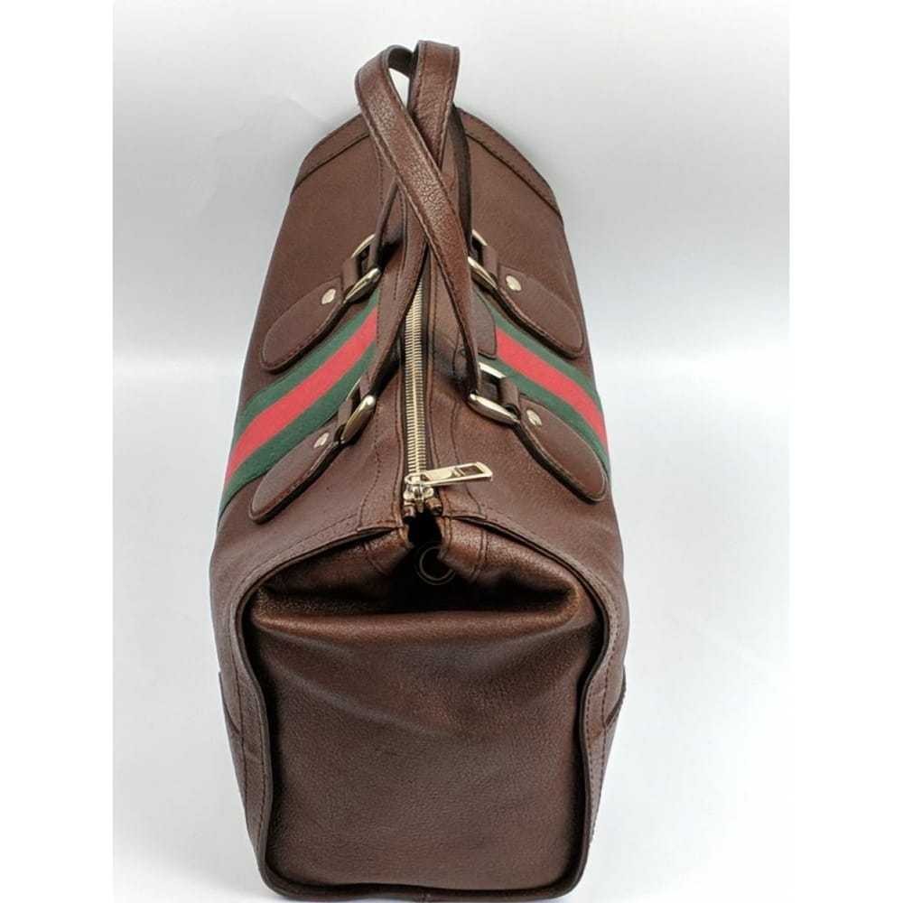 Gucci Boston leather satchel - image 9