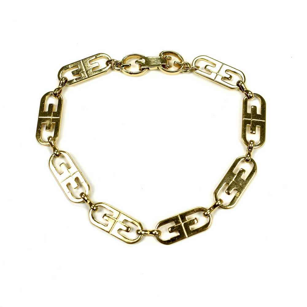 Givenchy Givenchy 70s Gold Oval GG Logo Bracelet - image 2