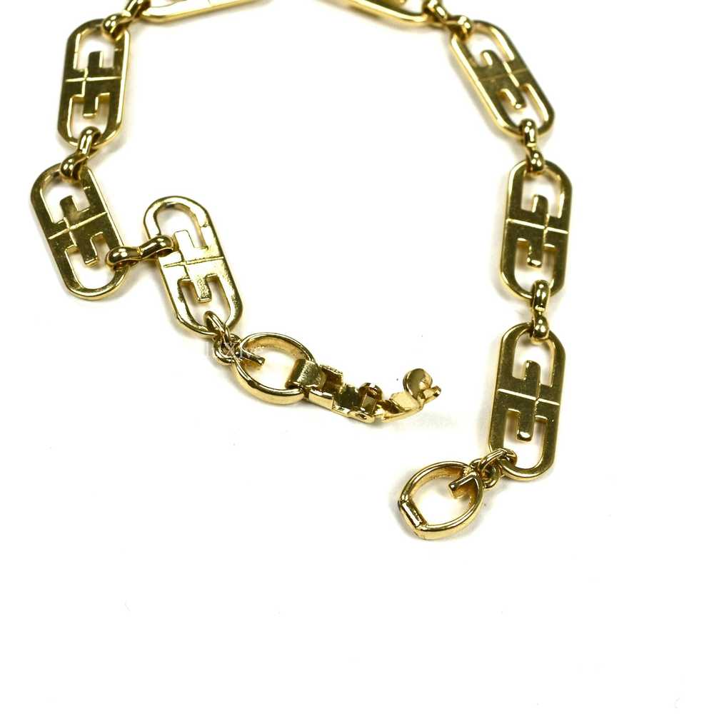 Givenchy Givenchy 70s Gold Oval GG Logo Bracelet - image 5