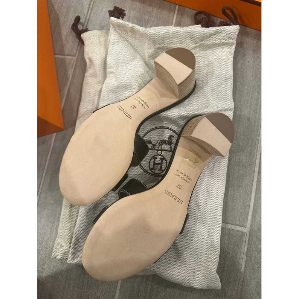 Hermès Leather sandal - image 4