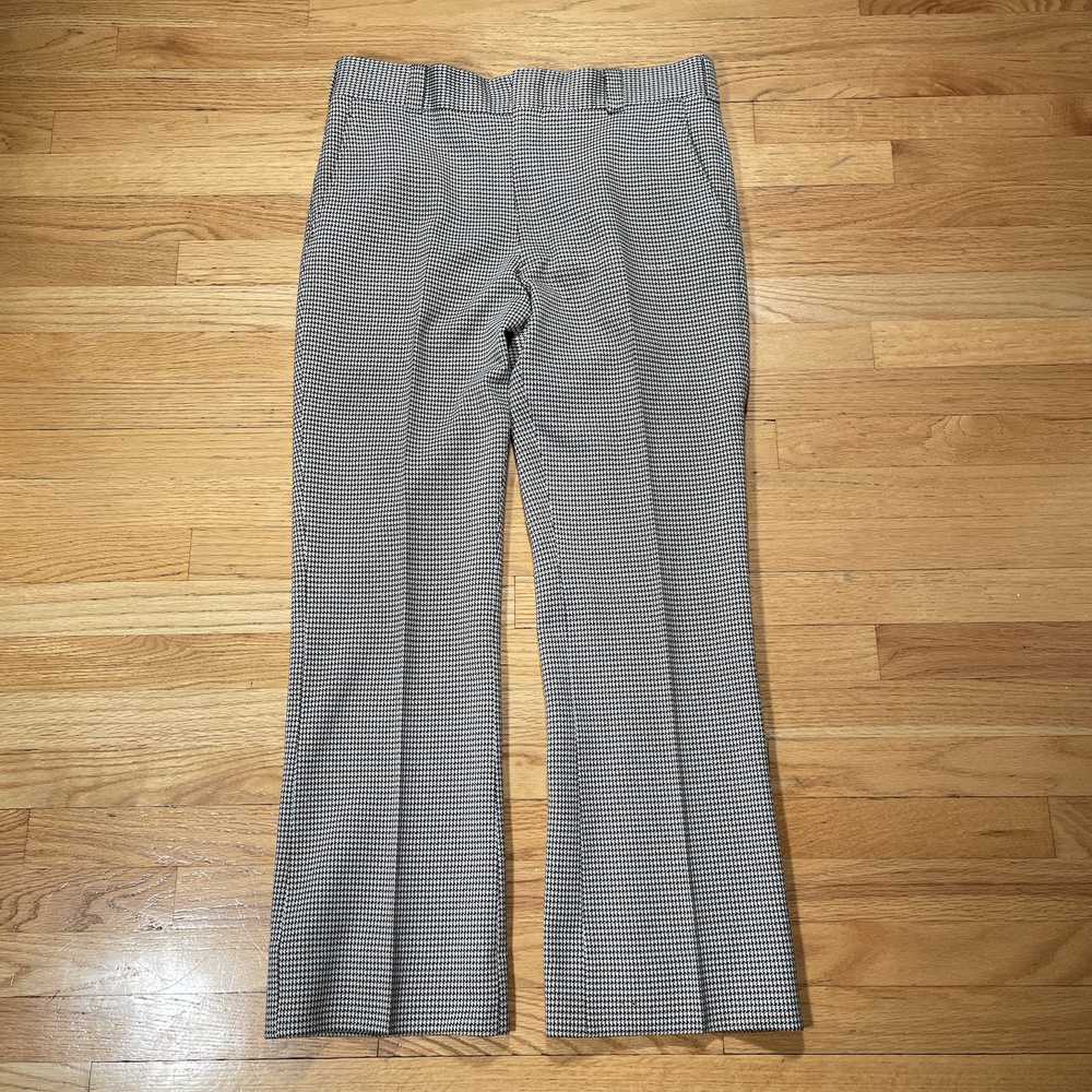 Vintage 60s Doubleknit Houndstooth Trousers 36x30 - image 1