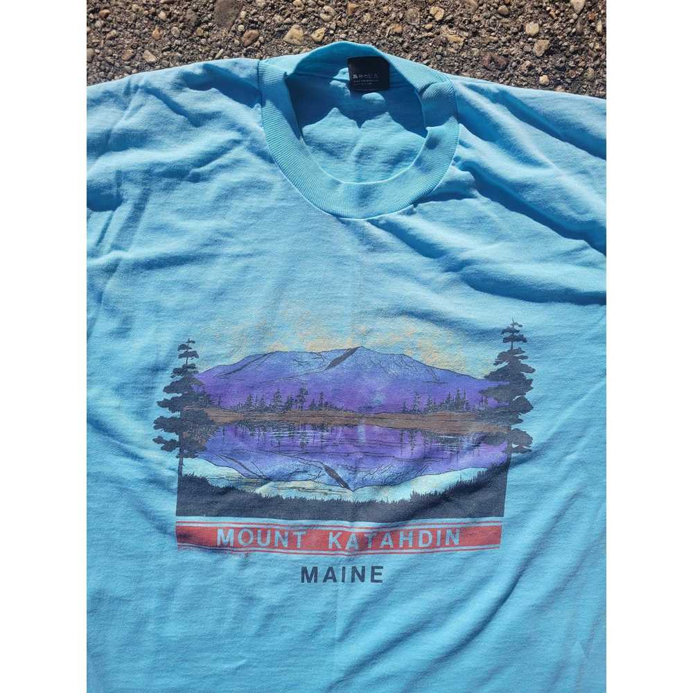 Screen Stars Vtg Mt. Katahdin Maine t shirt sz XL… - image 2