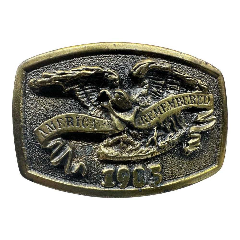 America America Remembered 1985 belt buckle by Mi… - image 2