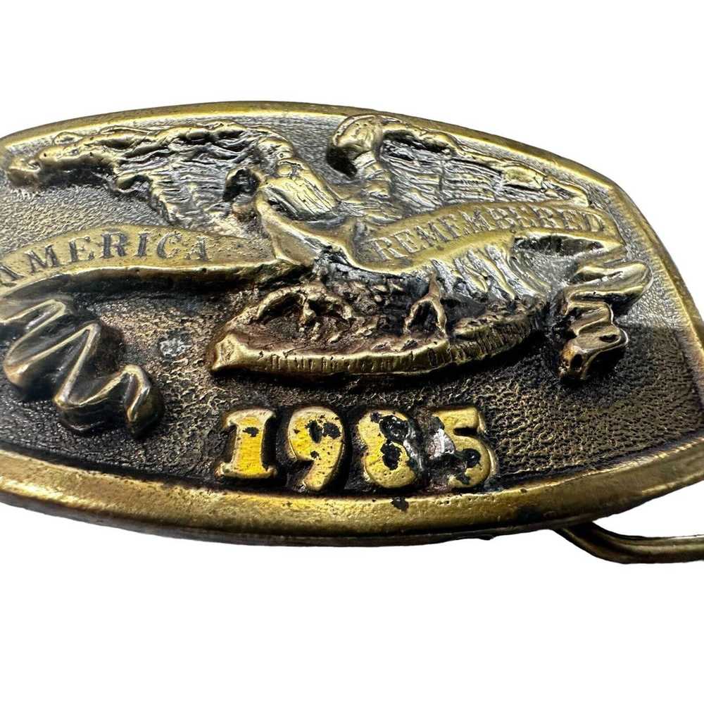 America America Remembered 1985 belt buckle by Mi… - image 4