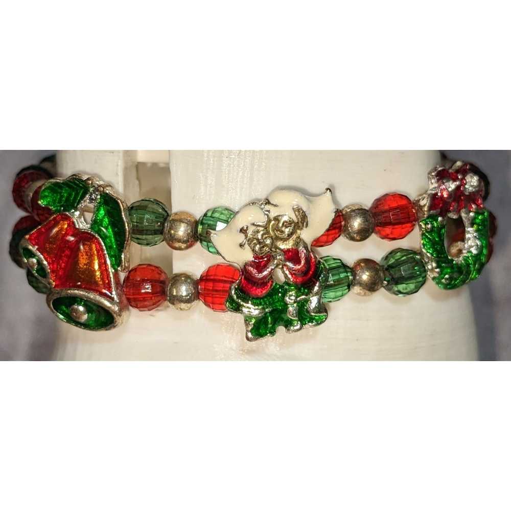 Other Beaded Holiday Charm Bracelet - image 2