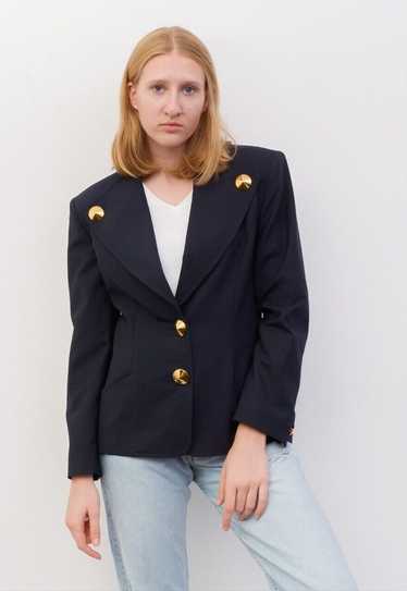 Les griffes Vintage Women's L Thin Wool Blazer Jac