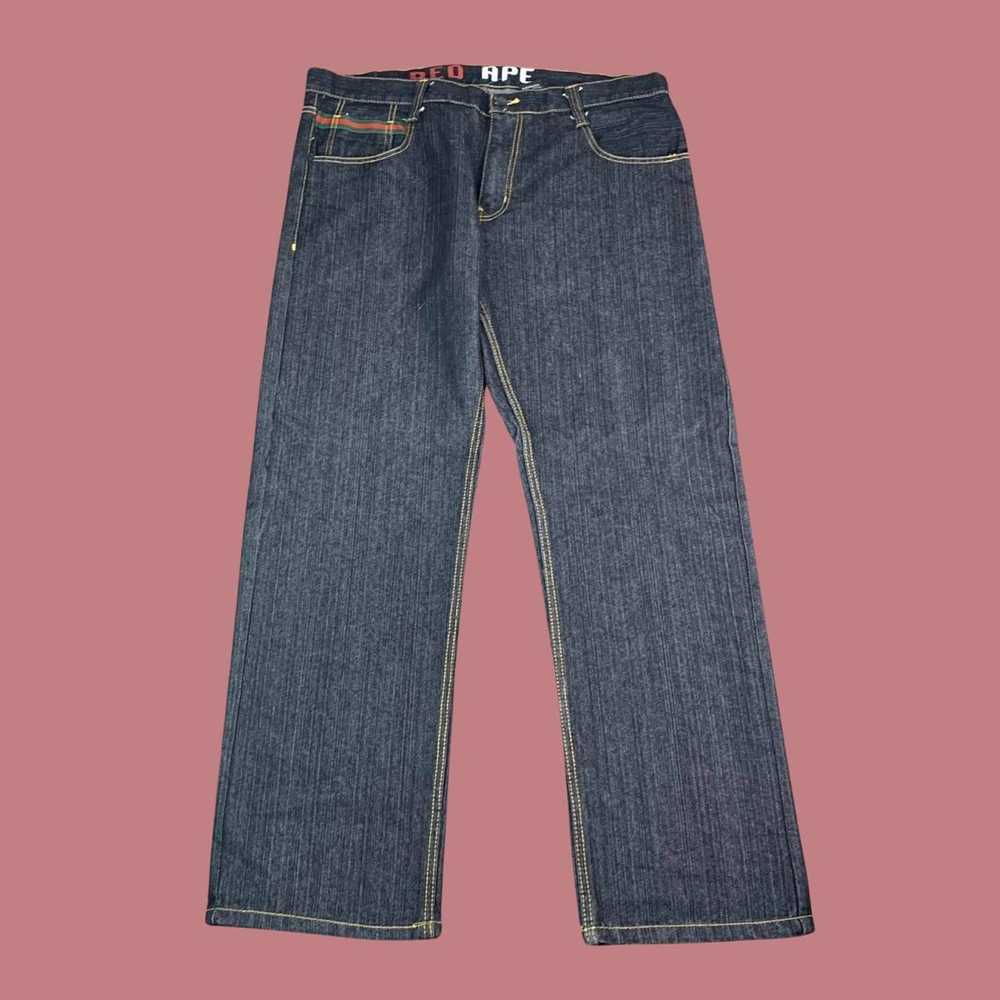 Vintage Vintage y2k embellished baggy jeans - image 4