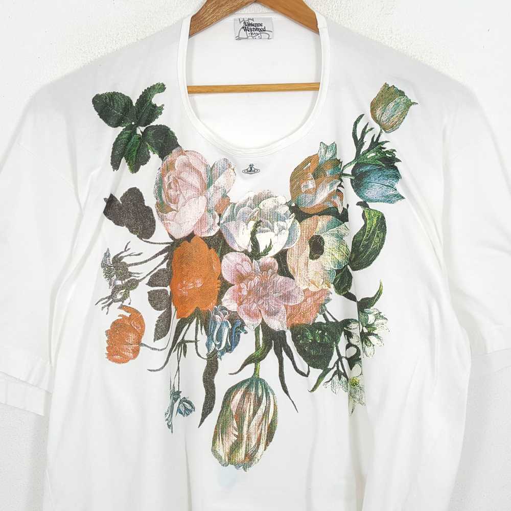 トップス vintage VivienneWestwood flower poloknit コットンレーシーニット ポロトップ(ホワイト)（レディース