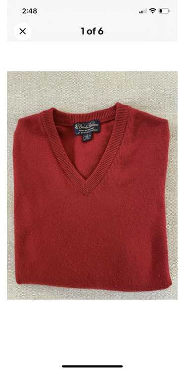 Brooks Brothers 3-Ply Cashmere V-Neck Sweater