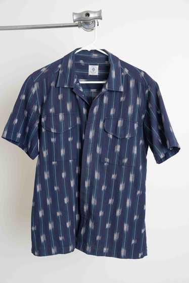 18 East 18 East Ikat navy Print Button down Small