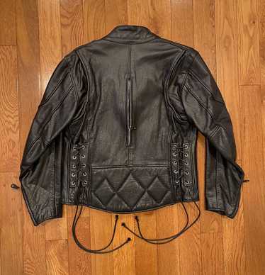 Vintage Vintage Black Leather Biker Jacket