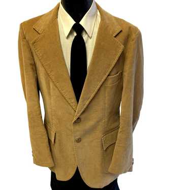 Unkwn 70's Elderado Men's MOD Sport Coat Beige COR