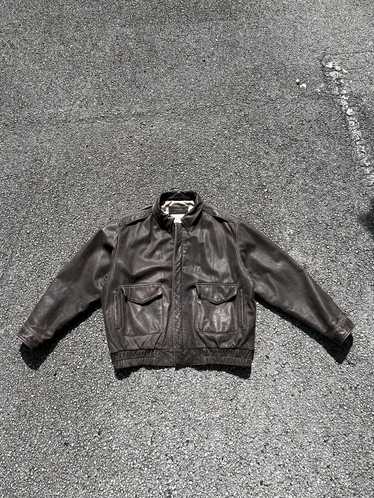 Avirex Rare 90s Avirex leather bomber jacket | Grailed