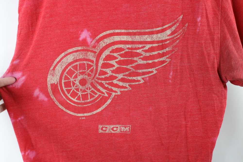 Ccm × Vintage Retro CCM Wash Detroit Red Wings Ho… - image 4