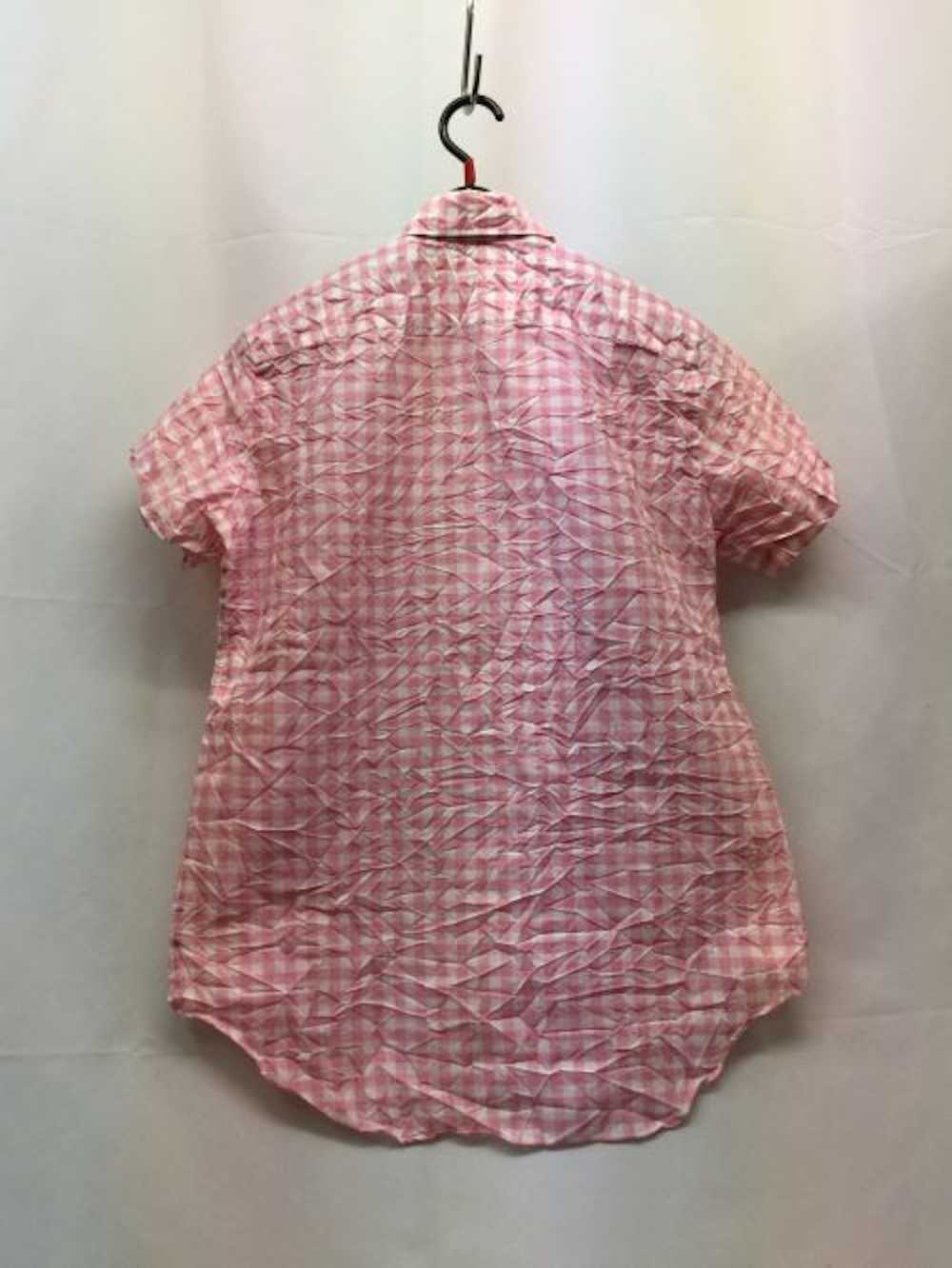 Junya Watanabe Shirt Short sleeve plaid wrinkled … - image 2