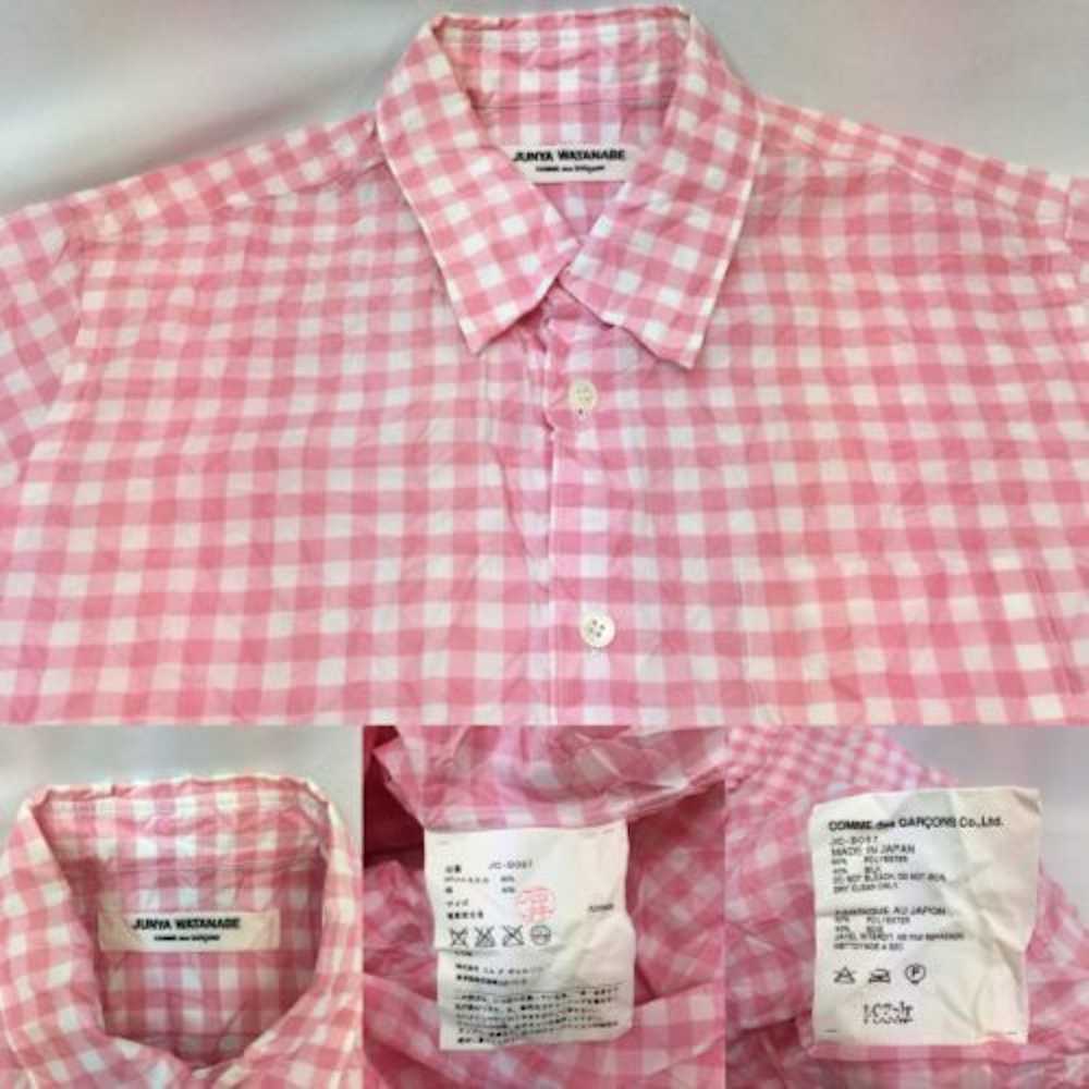 Junya Watanabe Shirt Short sleeve plaid wrinkled … - image 3