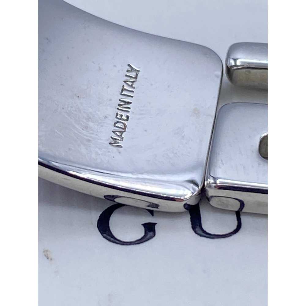 Gucci GUCCI G Logo Purple Leather Bangle Bracelet - image 4