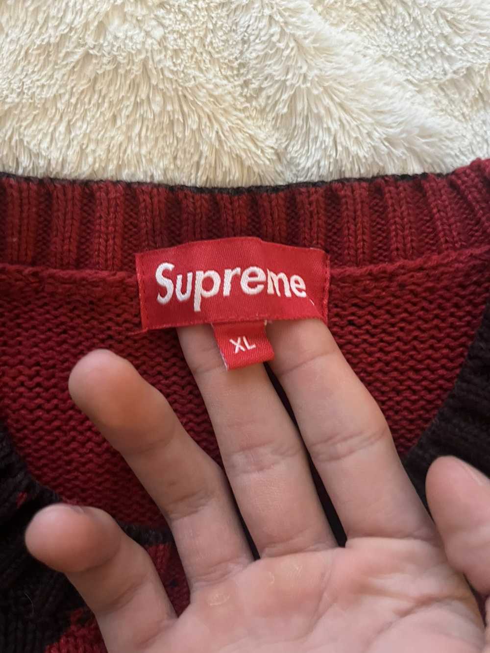 Supreme supreme is love red crewneck - image 2